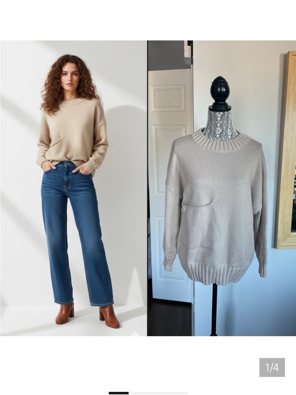 NWT Large Knit Crewneck Sweater.